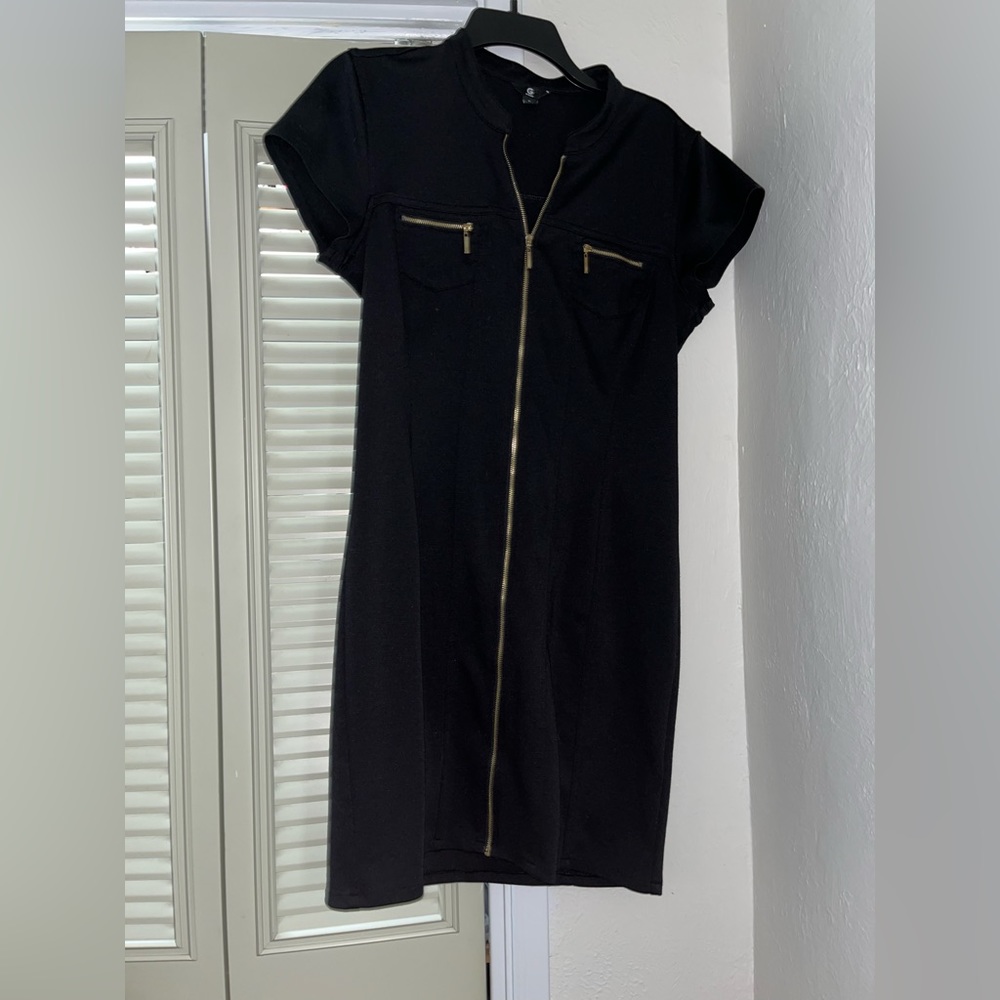 Guess Zip up Black dress